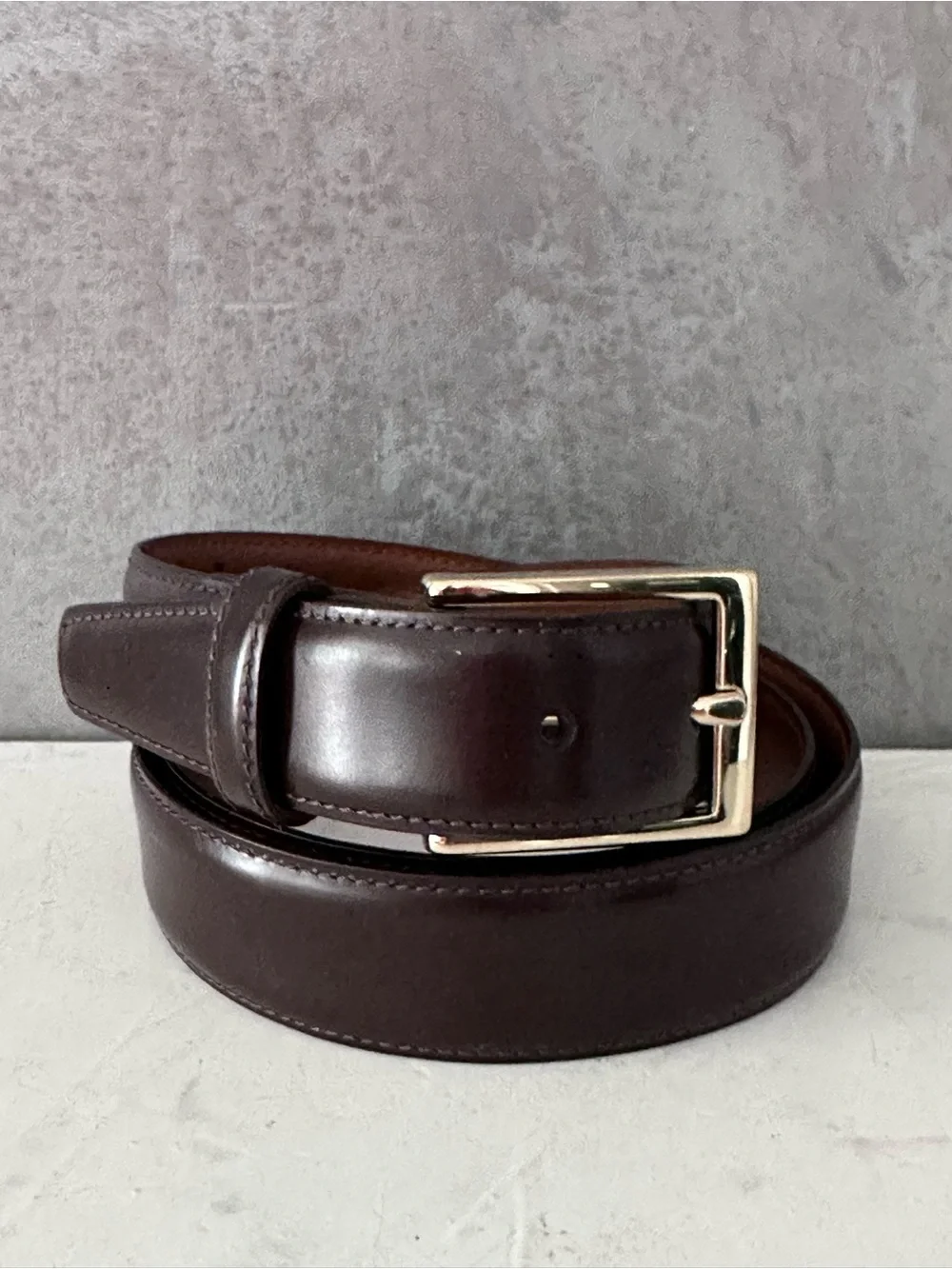 Brooks Brothers ITALY Men's Brown Leather Classic Size 38